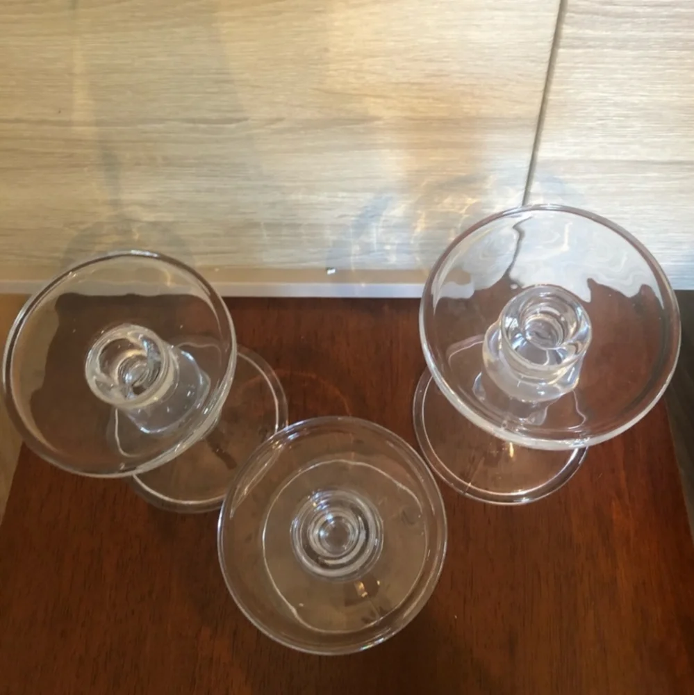 Crystal‎ Candle Stands set of 3 from Gold Canyon